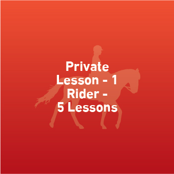 Private Lesson - 1 Rider(Prepaid Card)-5 Lessons